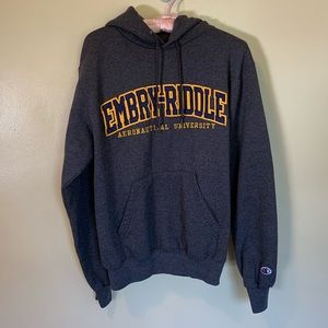 Ember-Riddle A U Champion Hoodie